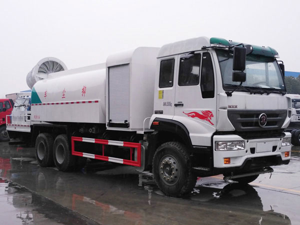 國(guó)五重汽后雙橋抑塵車 16方多功能抑塵車